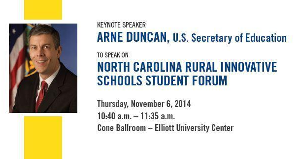 Featured Image for Education Secretary Arne Duncan at UNCG forum Nov. 6
