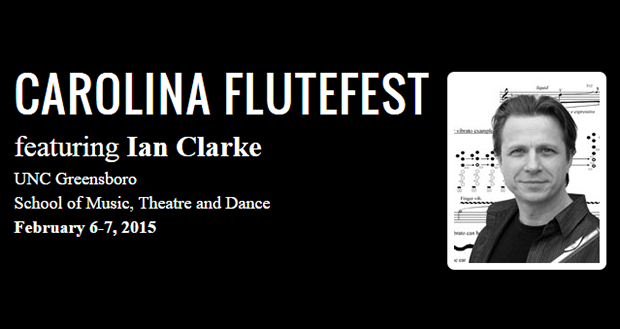 The UNCG School of Music, Theatre and Dance presents Carolina FluteFest February 6-7, 2015.