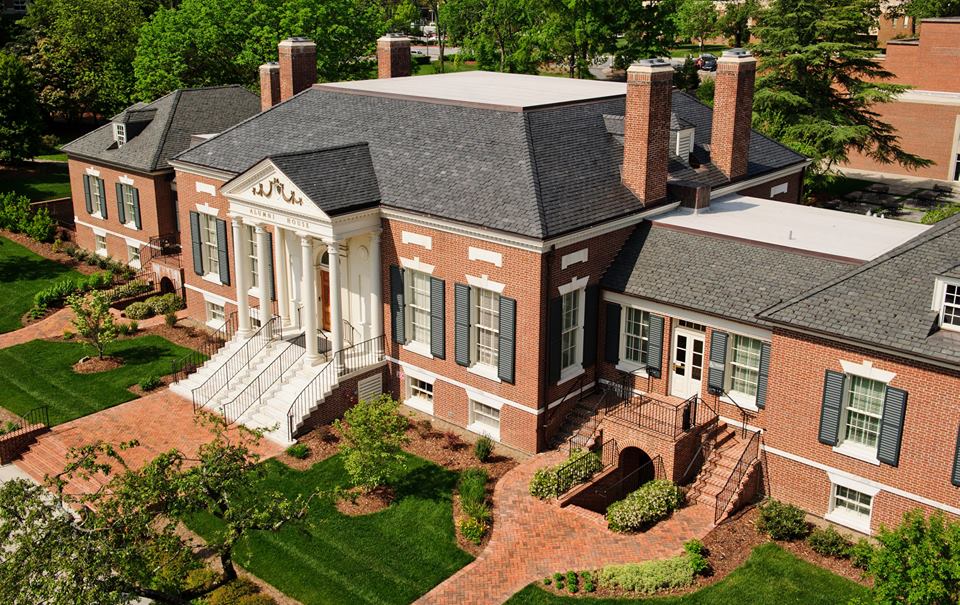 UNCG Alumni House from above
